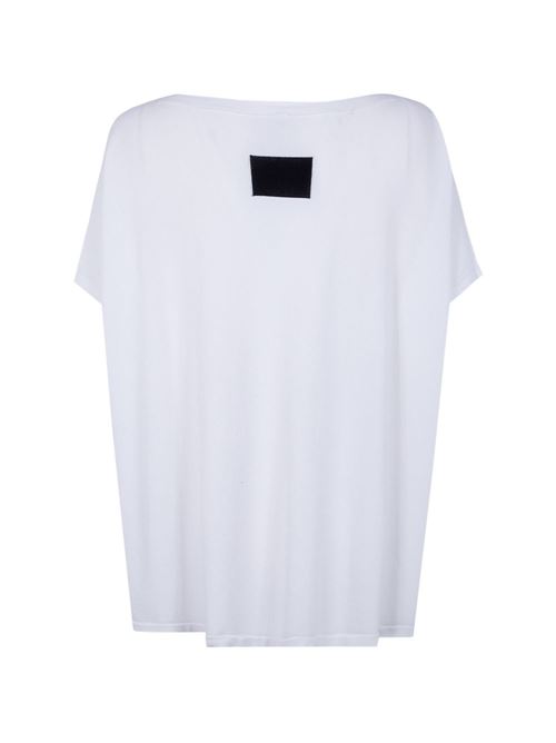 T-shirt donna Liviana Conti over in crepe bianca LIVIANA CONTI | L6SA12A01-0